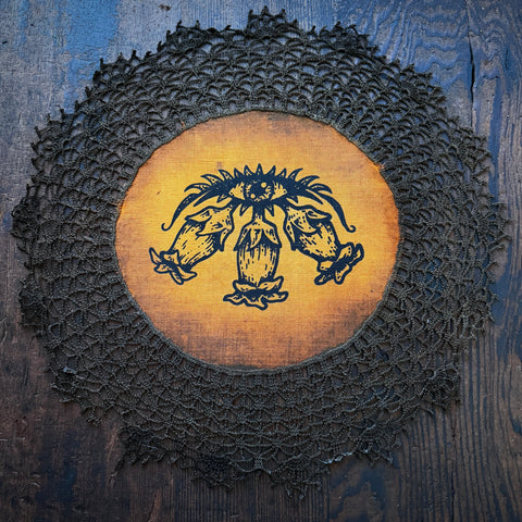 Belladonna altar cloth in Bonfire, one-of-a-kind