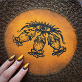 Belladonna altar cloth in Bonfire, one-of-a-kind