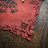 Belladonna altar cloth in Crimson Leaves, one-of-a-kind