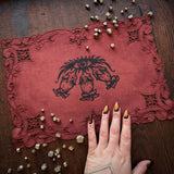 Belladonna altar cloth in Crimson Leaves, one-of-a-kind