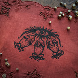 Belladonna altar cloth in Crimson Leaves, one-of-a-kind