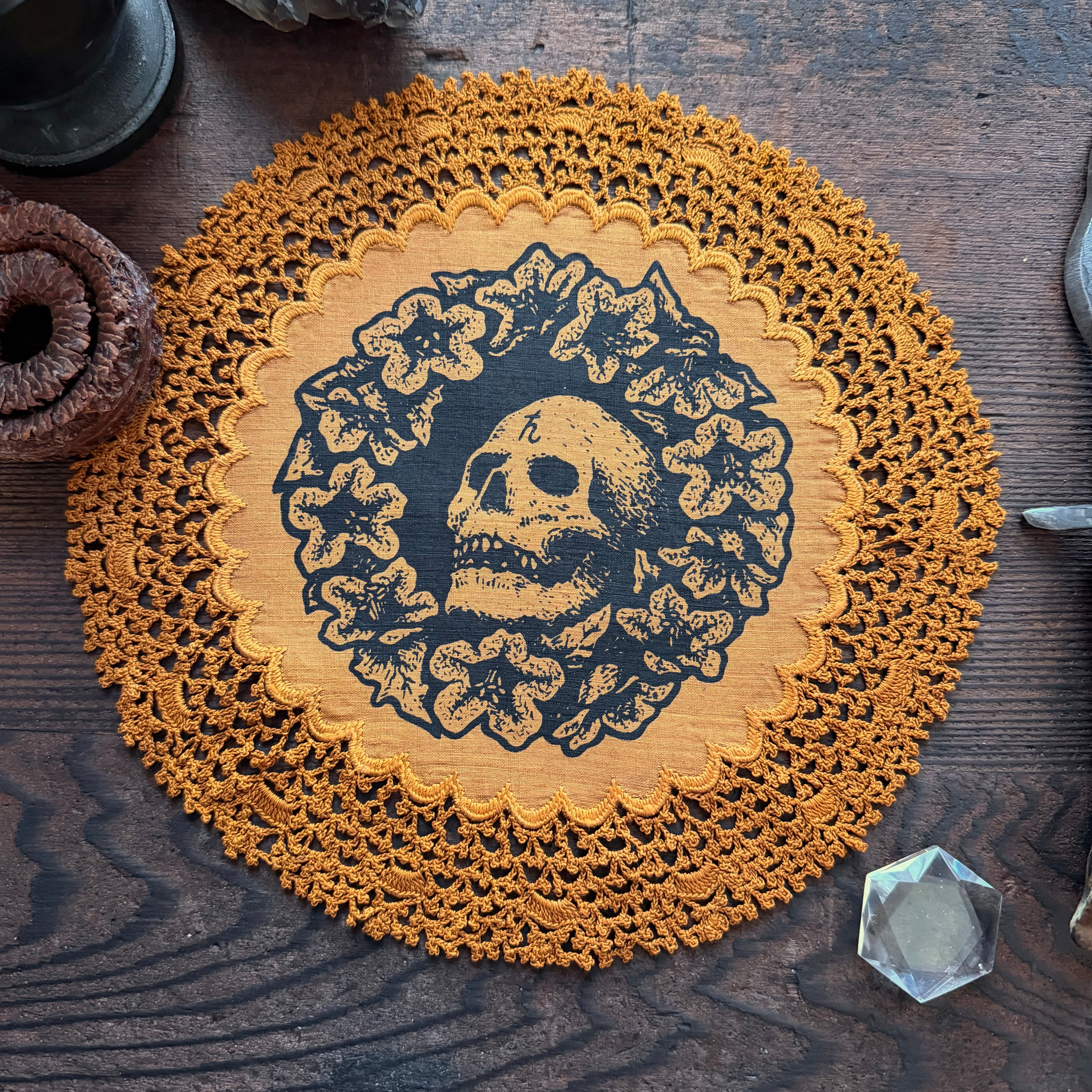 Henbane altar cloth in Goldenrod, limited edition