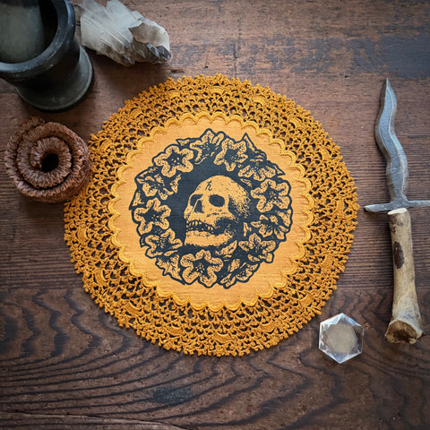 Henbane altar cloth in Goldenrod, limited edition