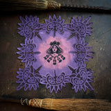 Lady Belladonna altar cloth in Nightshade, one-of-a-kind