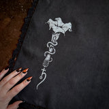 Datura Diamond altar cloth in Black, limited edition