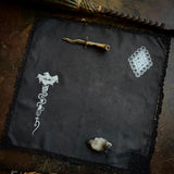 Datura Diamond altar cloth in Black, limited edition