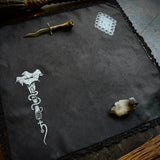 Datura Diamond altar cloth in Black, limited edition