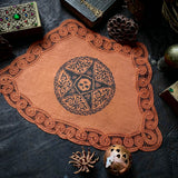 2nd. The Woven Pentagram altar cloth in Rust, one-of-a-kind