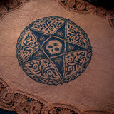 2nd. The Woven Pentagram altar cloth in Rust, one-of-a-kind