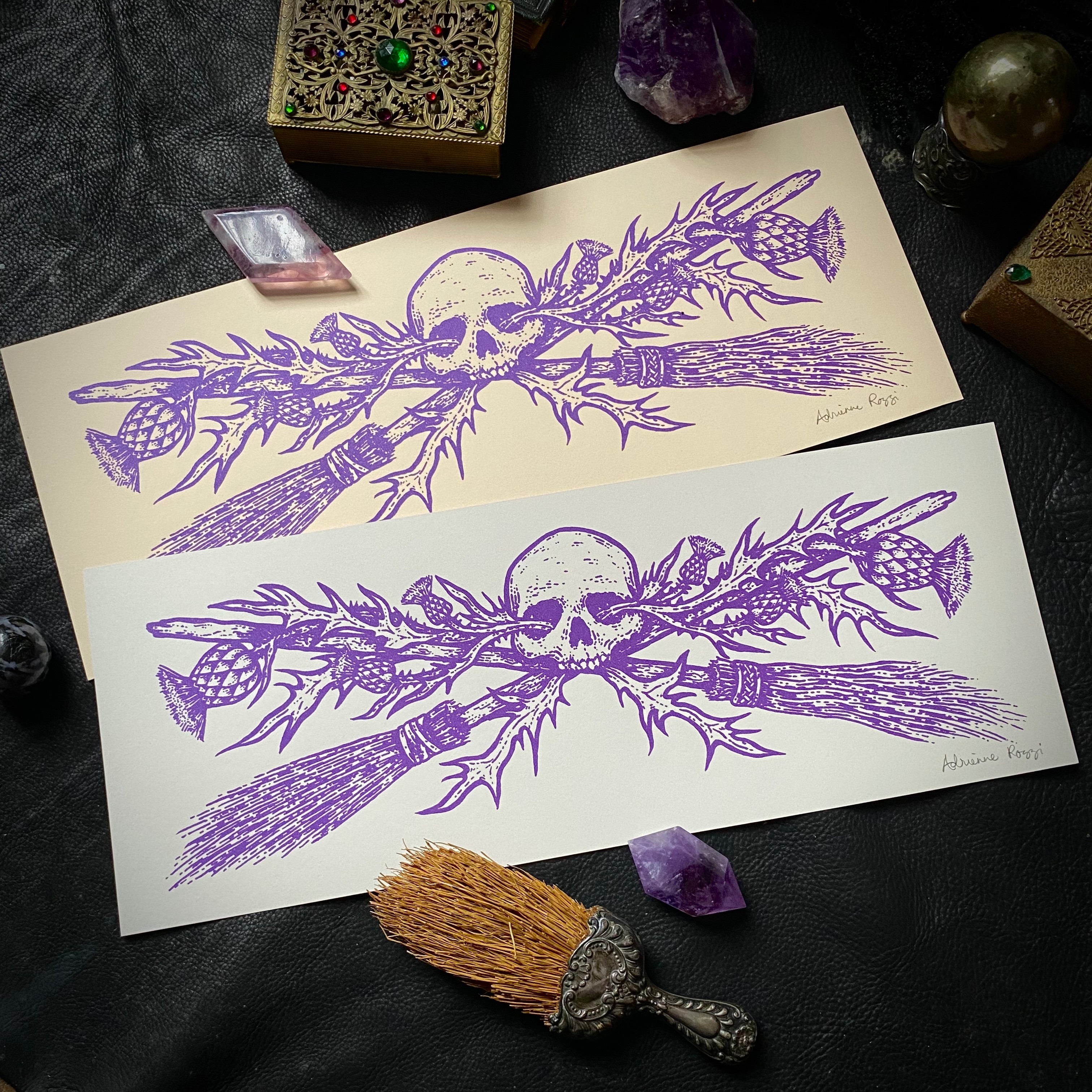 Hexbreaker screen print in Royal Purple