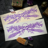 Hexbreaker screen print in Royal Purple