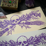 Hexbreaker screen print in Royal Purple