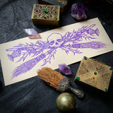 Hexbreaker screen print in Royal Purple