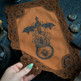 Cauldron Born altar cloth in Pumpkin, limited edition