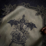 Cauldron Born altar cloth in Frog's Breath, limited edition