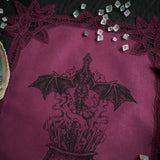 Cauldron Born altar cloth in Mulberry, limited edition