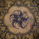 Lady Datura Leo altar cloth in Ochre, one-of-a-kind