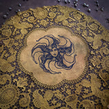 Lady Datura Leo altar cloth in Ochre, one-of-a-kind