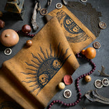 Harvest Luminaries altar cloth runner in Pumpkin Speckle, one-of-a-kind
