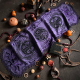 Serpent Hour altar cloth runner in Violet, one-of-a-kind