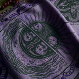 Serpent Hour altar cloth runner in Violet, one-of-a-kind