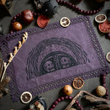 Harvest Moon altar cloth in Deep Purple, one-of-a-kind