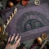 Harvest Moon altar cloth in Deep Purple, one-of-a-kind