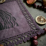 Harvest Moon altar cloth in Deep Purple, one-of-a-kind
