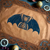 Tempus Fugit altar cloth in Rust, one-of-a-kind