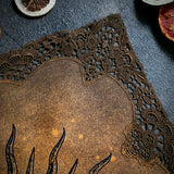 Harvest Sun altar cloth in Pumpkin Speckle, one-of-a-kind