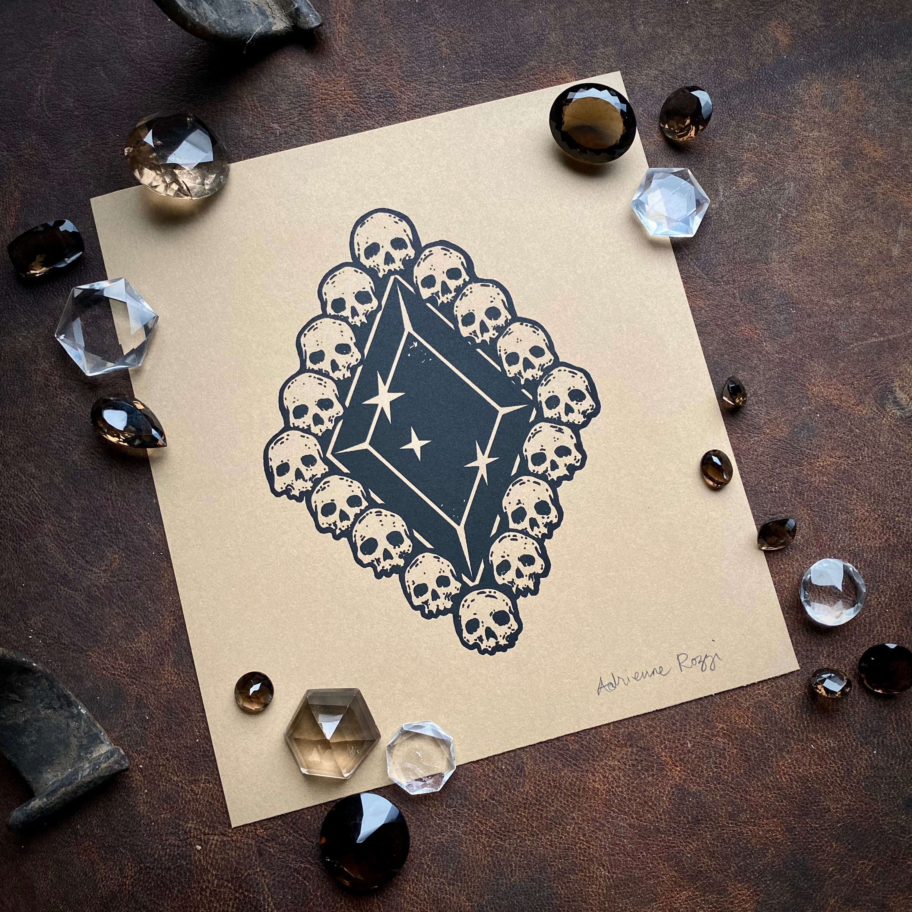 Death Diamond screen print