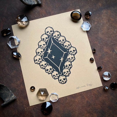 Death Diamond screen print