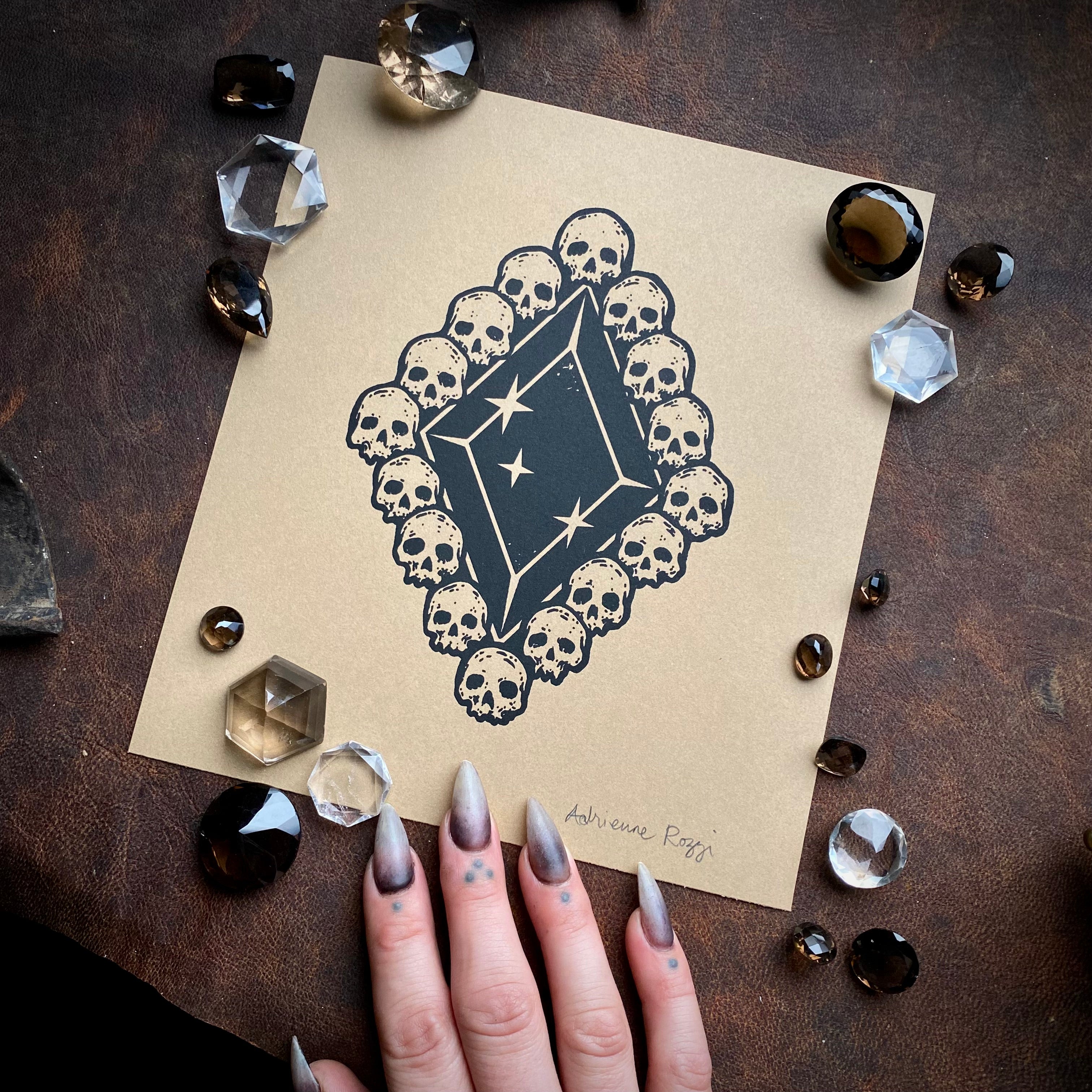 Death Diamond screen print