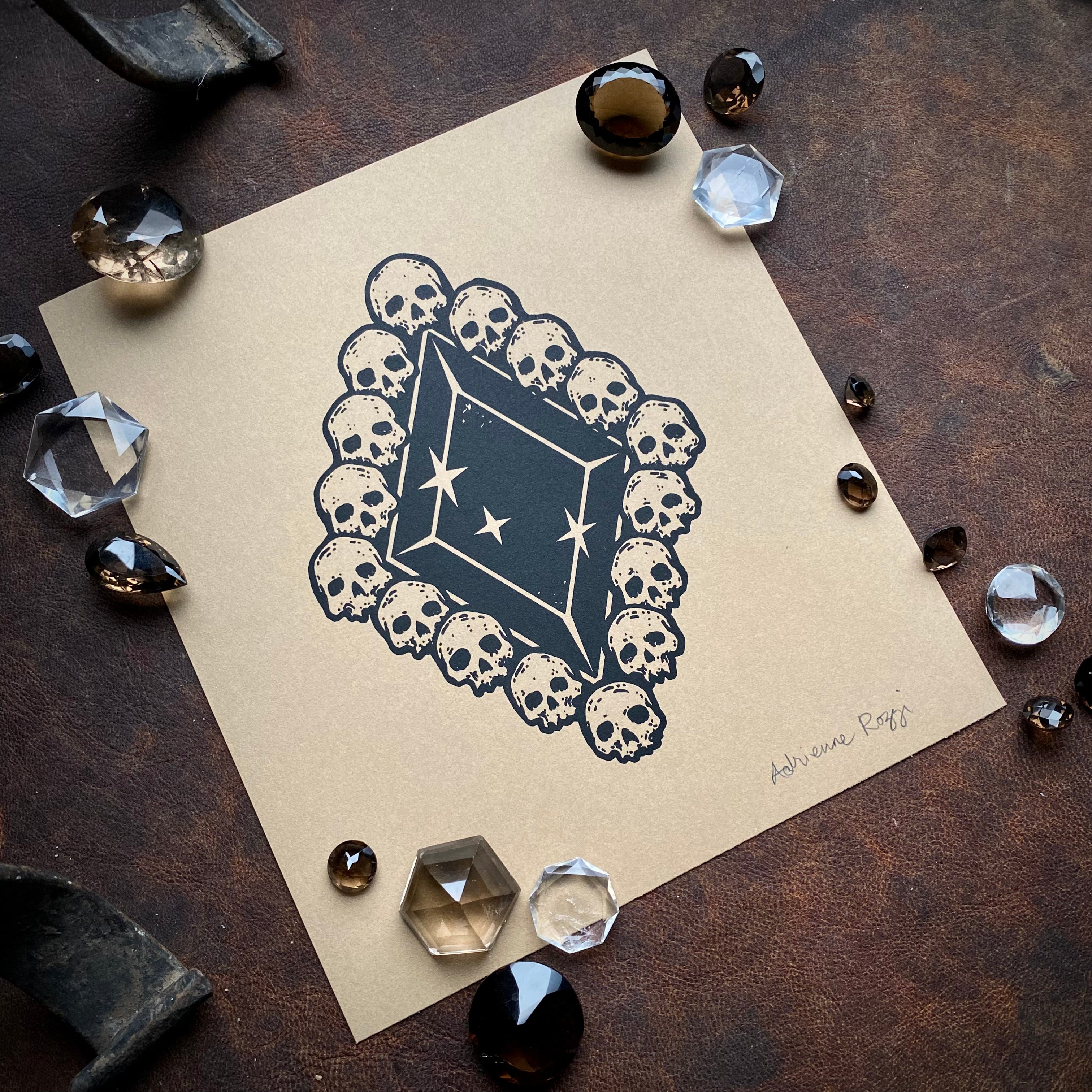 Death Diamond screen print