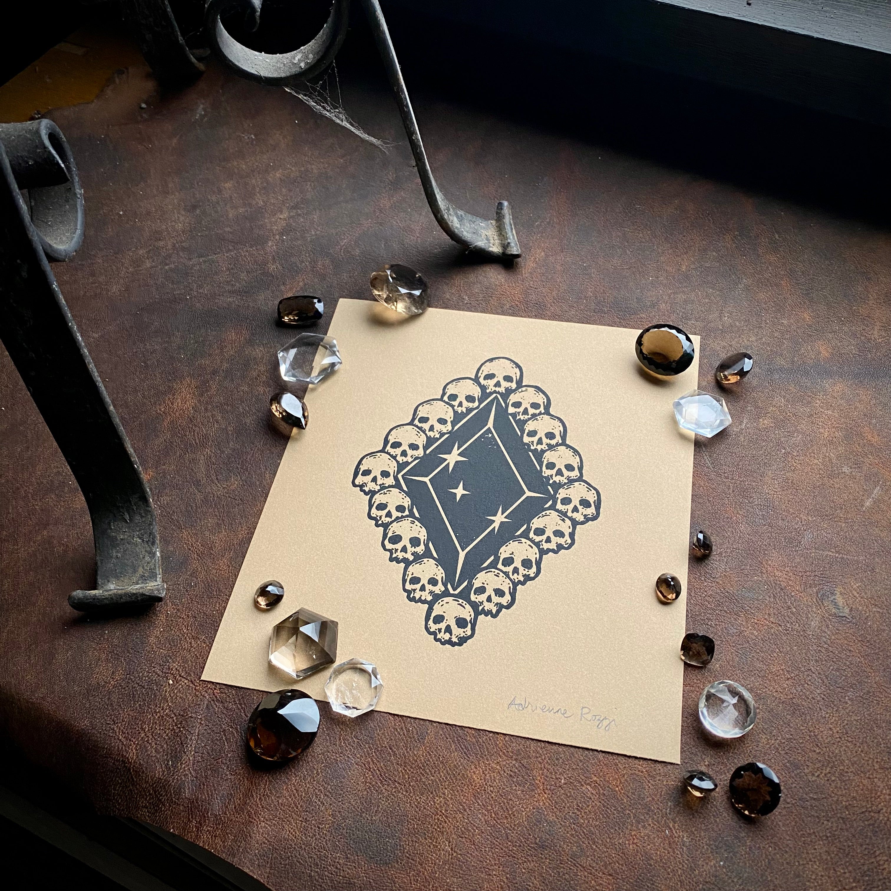 Death Diamond screen print