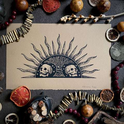 Harvest Sun screen print