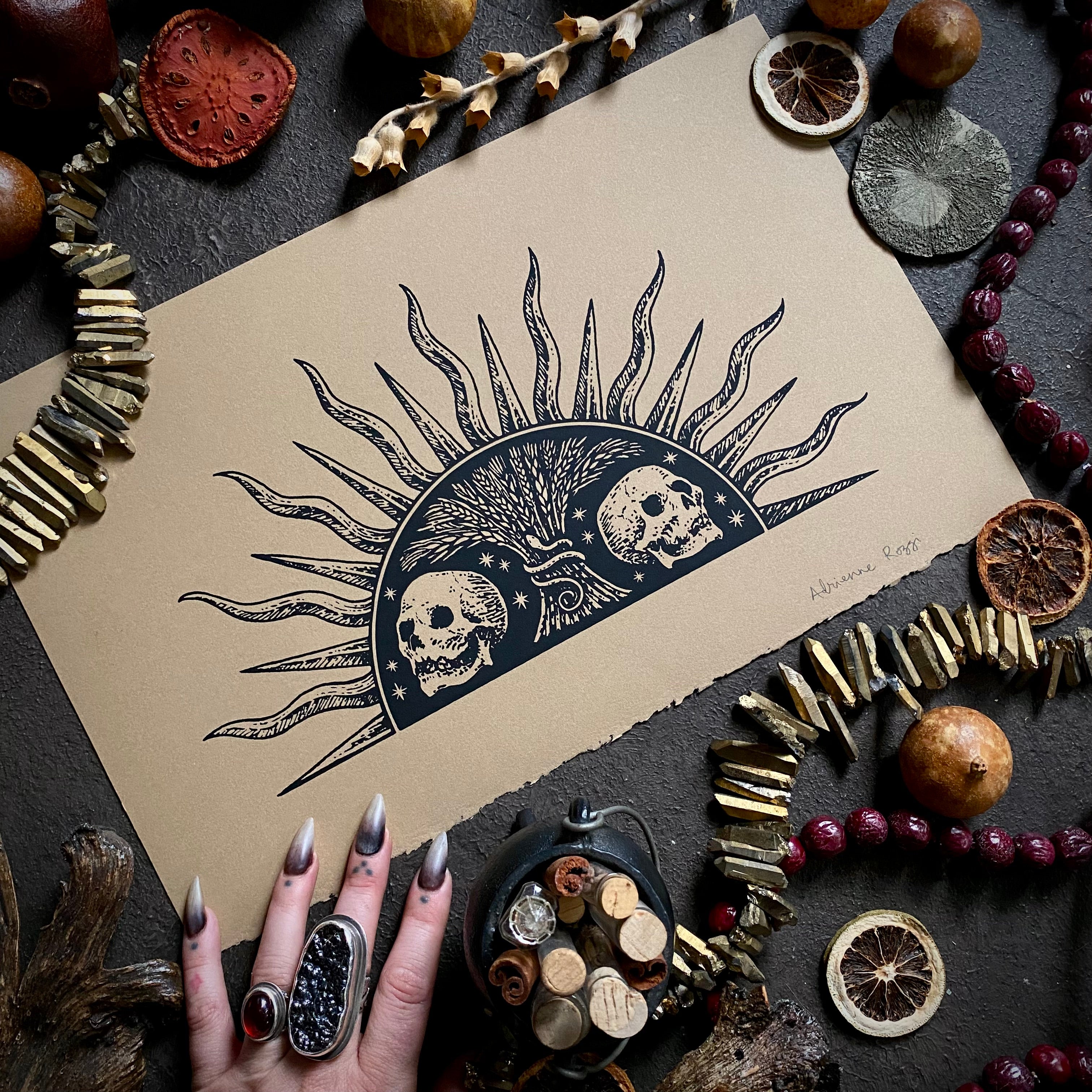 Harvest Sun screen print