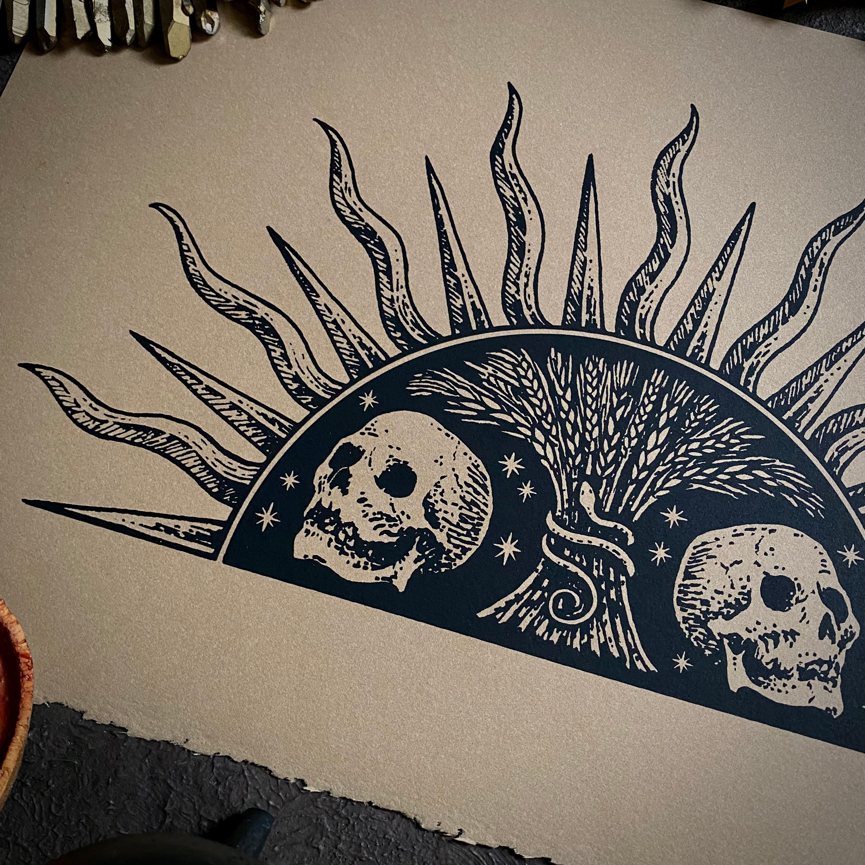 Harvest Sun screen print