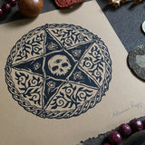 Woven Pentagram screen print