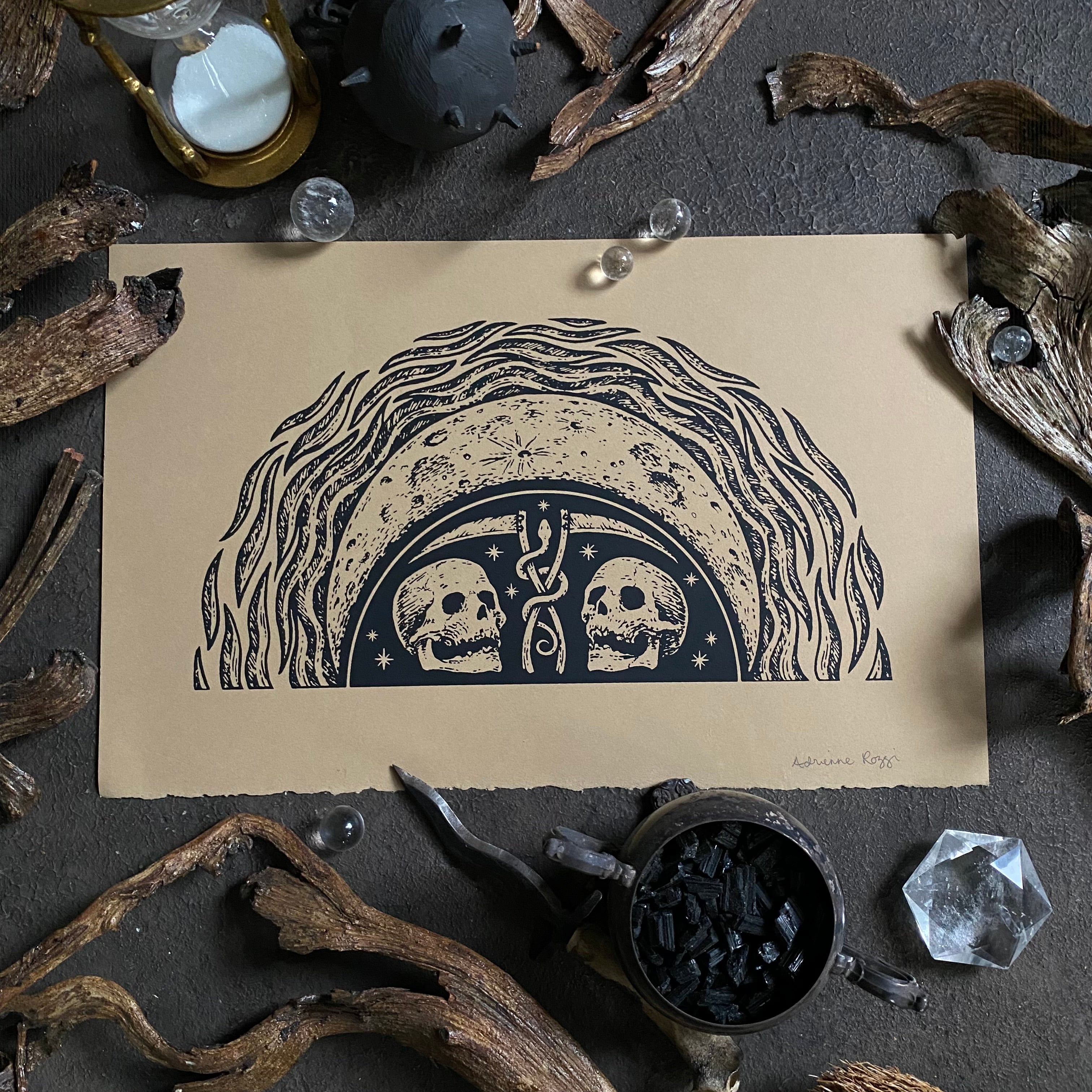 Harvest Moon screen print