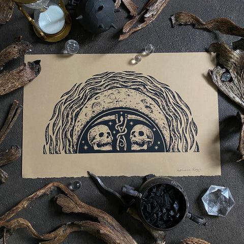 Harvest Moon screen print