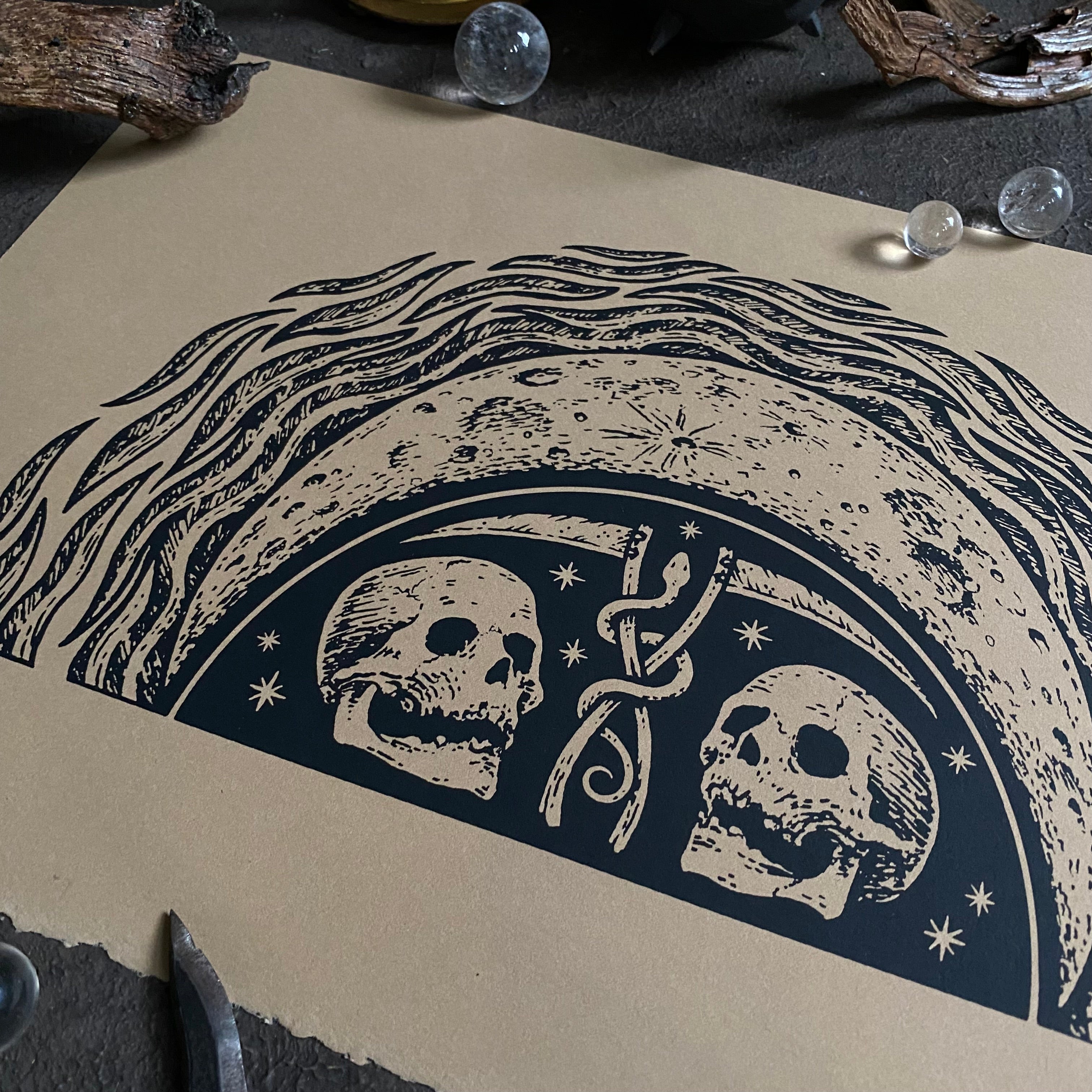 Harvest Moon screen print