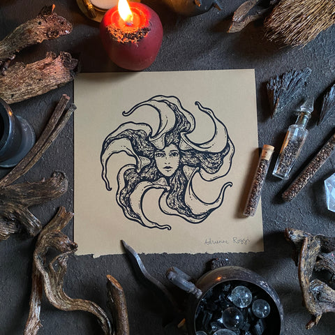 Lady Datura screen print