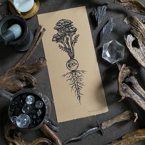 Yarrow's Eye screen print