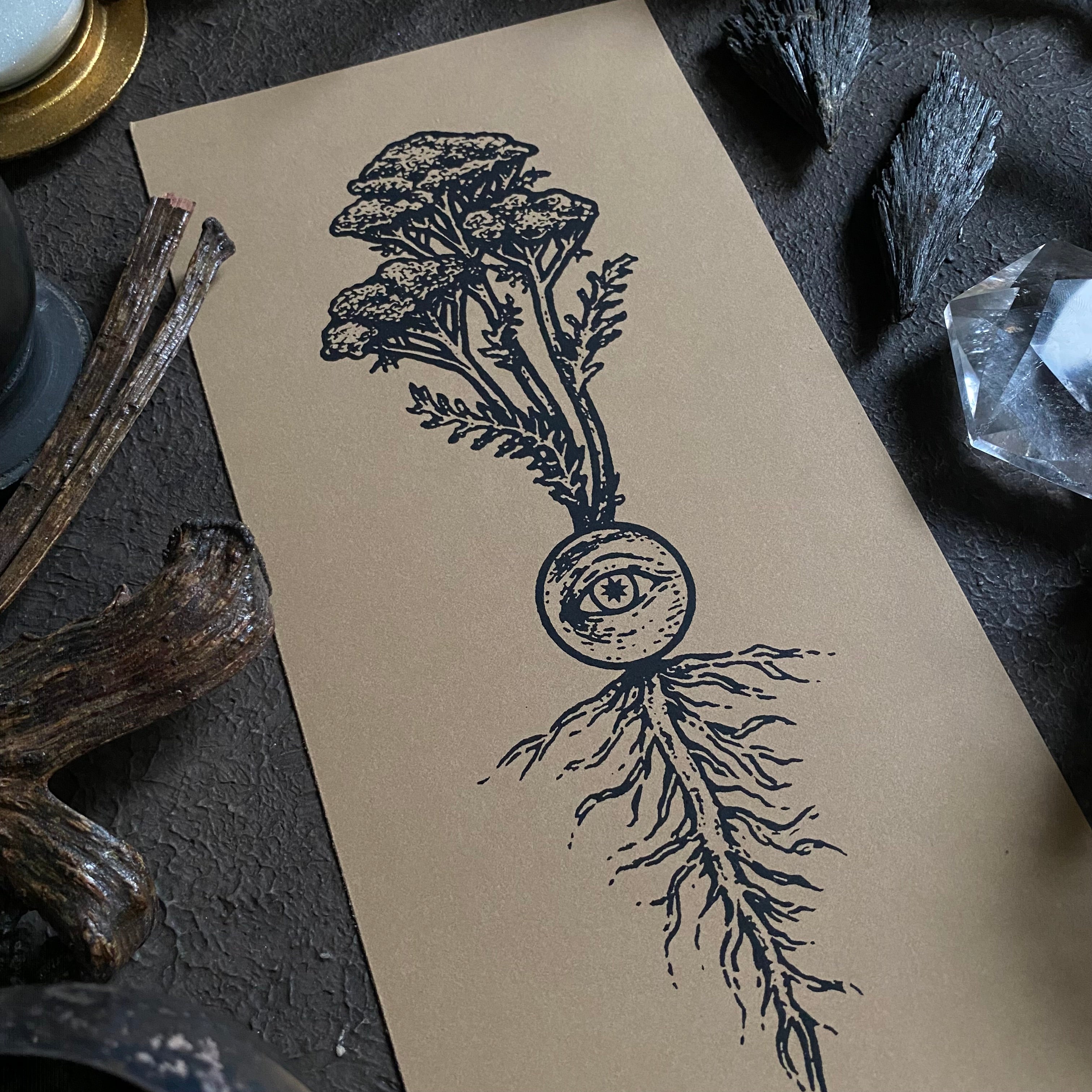 Yarrow's Eye screen print