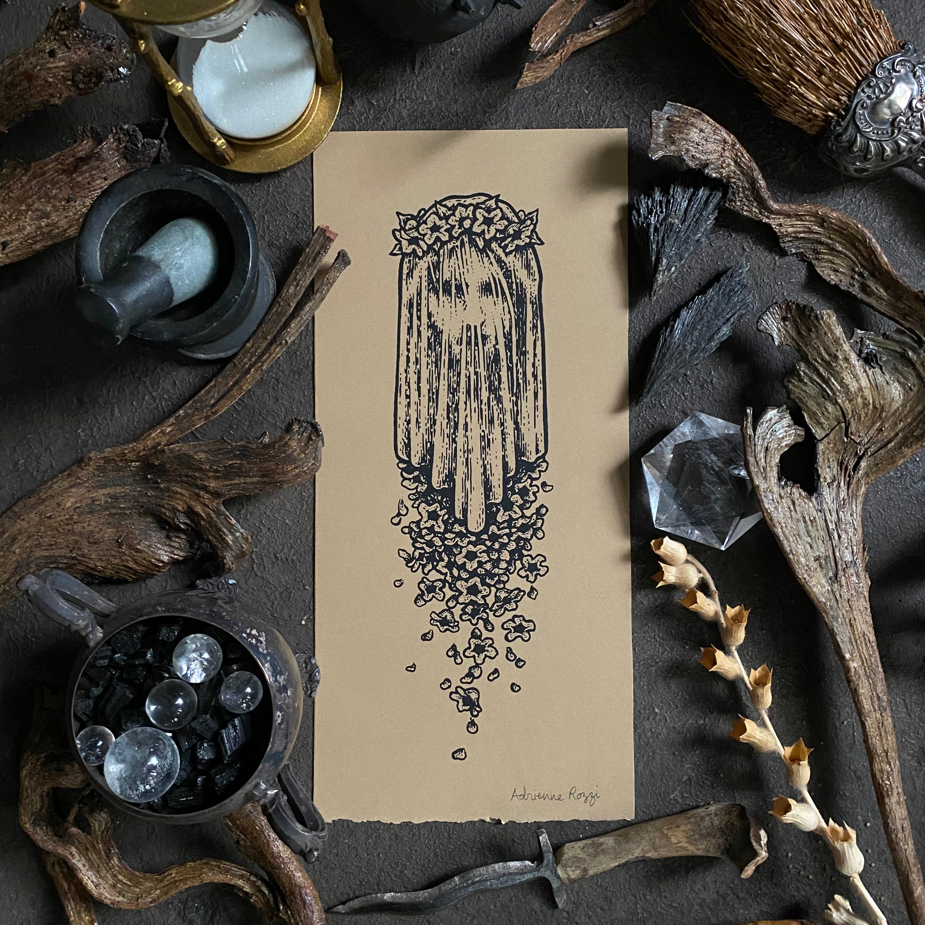 Veil of Forgetting screen print