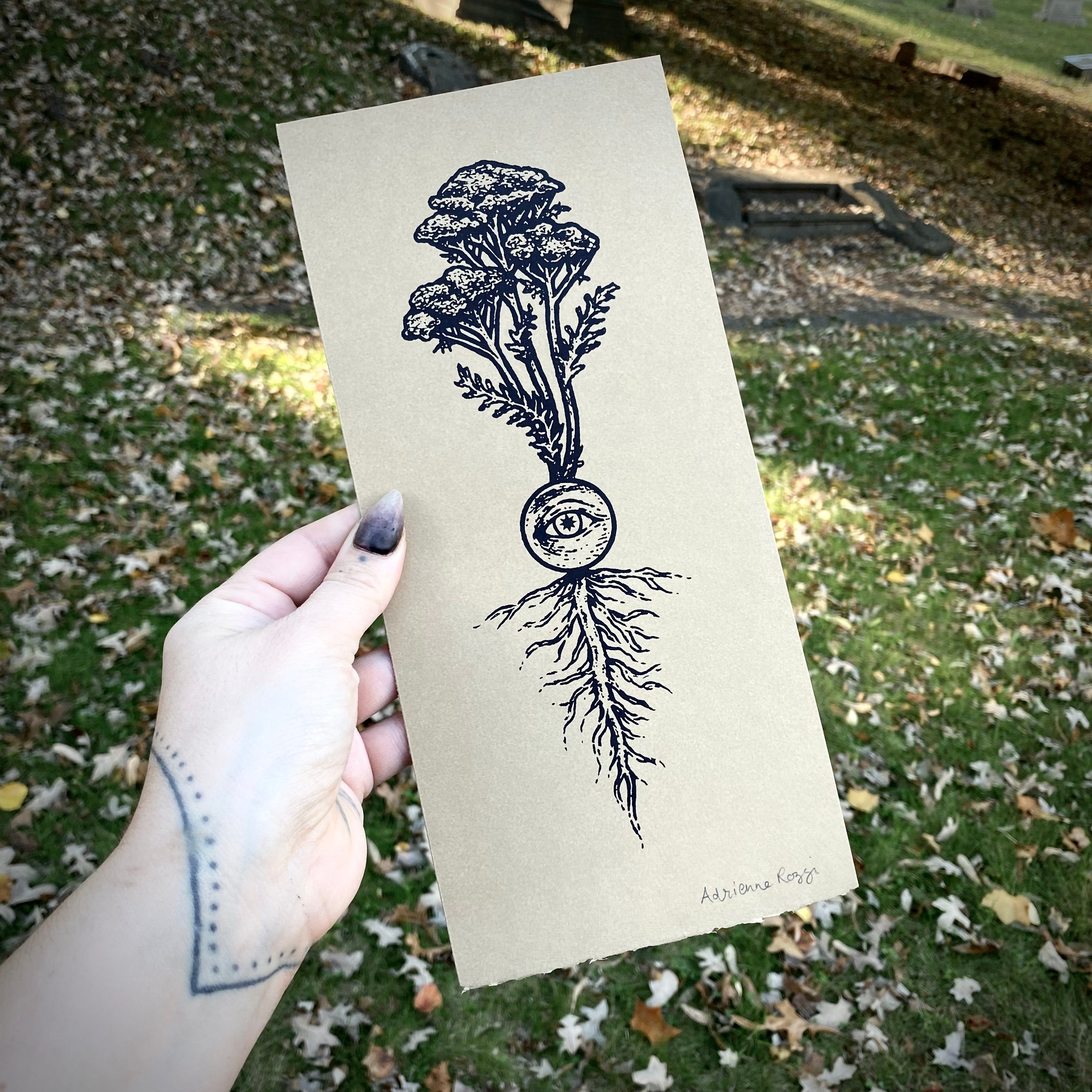 Yarrow's Eye screen print