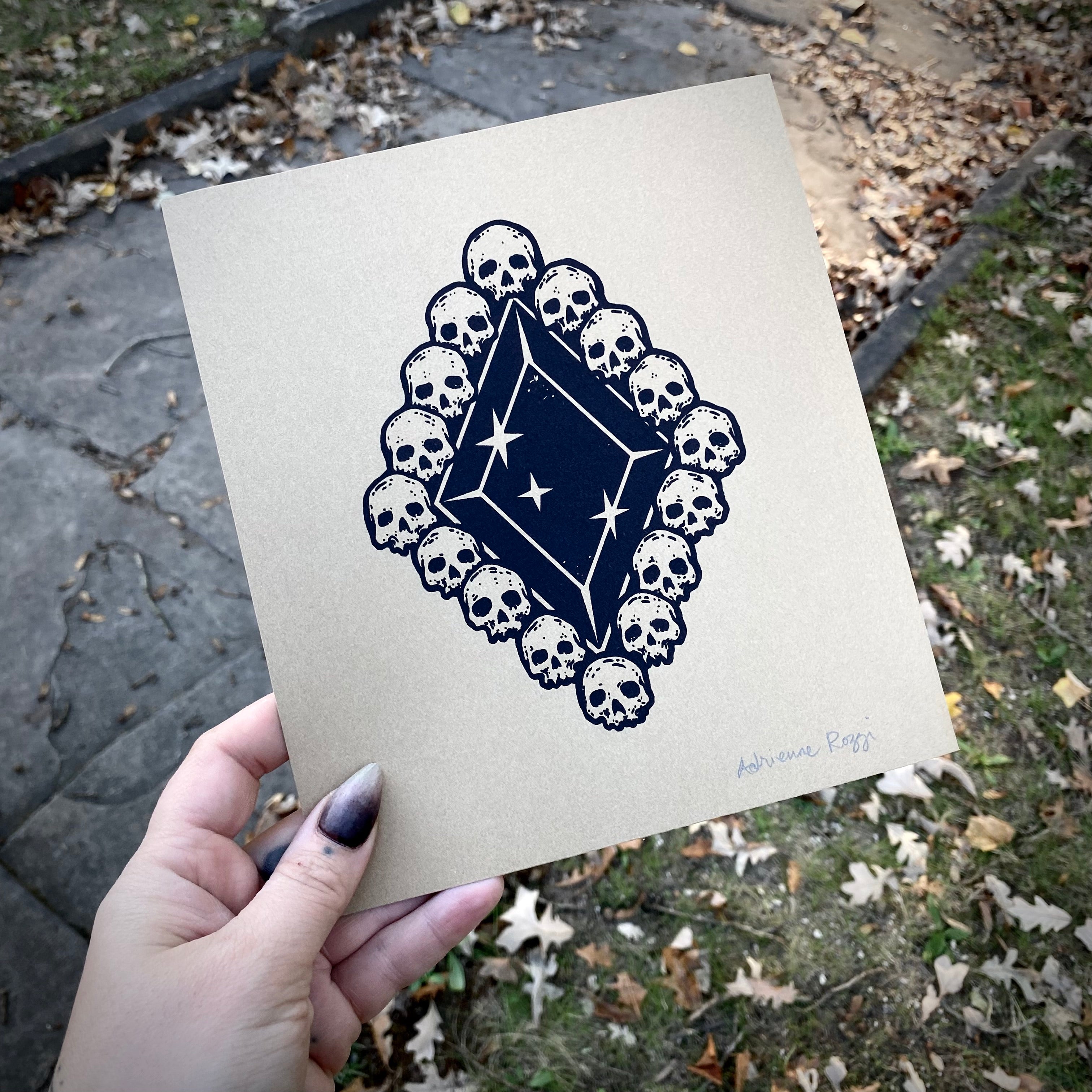 Death Diamond screen print