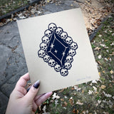 Death Diamond screen print