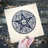 Woven Pentagram screen print